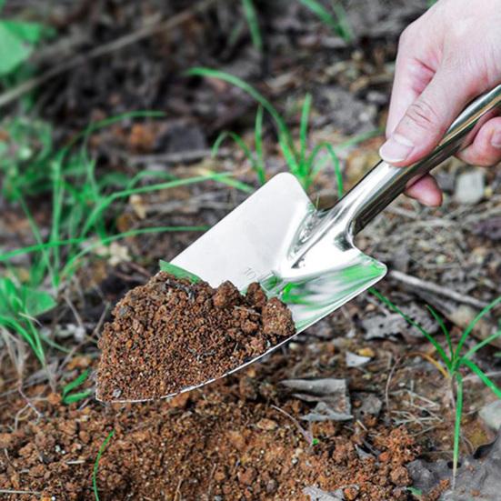 Stainless Steel Gardening Tool Small Garden Tool for Hand Rake Trowel Potted Plants Balcony Planting Transplanting
