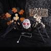 Sound Sensor Activated Walking Scary Doll Face Spiders With Glowing For Halloween Party And Haunting House Decoration