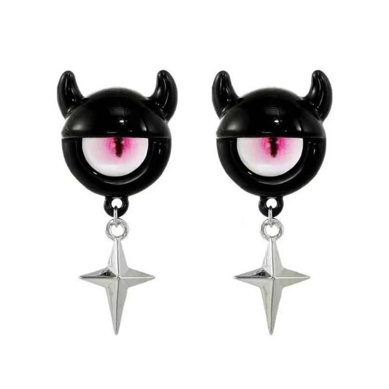 

Панк Животные Монстры Глаза Крест Подвеска Серьги-пусеты для Женщин Девушек Y2K Серьга Открытое Кольцо 2023 Модные Ювелирные Изделия Подарок 1