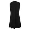 Women Summer  Print Hollow Out Sleeveless Loose Tank Mid Dresses