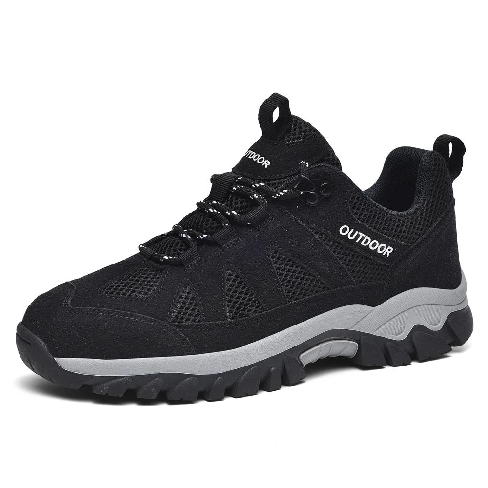 2025 New Men Unisex Outdoor Climbing Tourism Sneakers Couple Hiking Shoes Breathable Non-slip Cross-Country Running Shoes Casual
