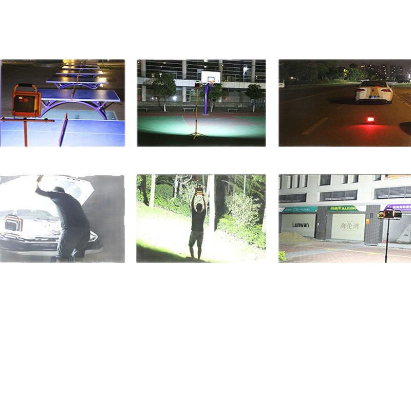 Emergency LED Floodlight for Camping, Night Markets, and Power Outages