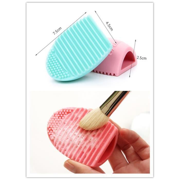 Pinceaux de maquillage Maquillage de lavage brosse de nettoyage Silica outil de gel couleur d'outils de beauté aléatoire