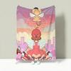 Anime C-Cardcaptor Sakura Throw Lightweight 240g Flannel Blanket Soft Skin-friendly for Summer Cooling