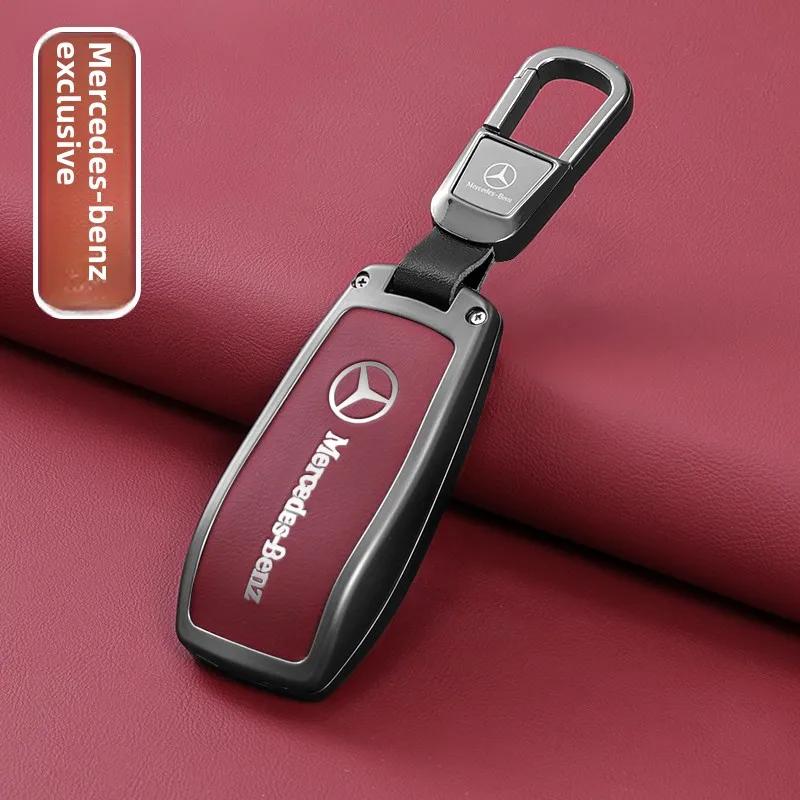 SUG2   Key Fob Cover for Mercedes Benz A B C E S Class W204 W205 W212 W213 W176 GLC MAYBACH Keyless Soft Case
