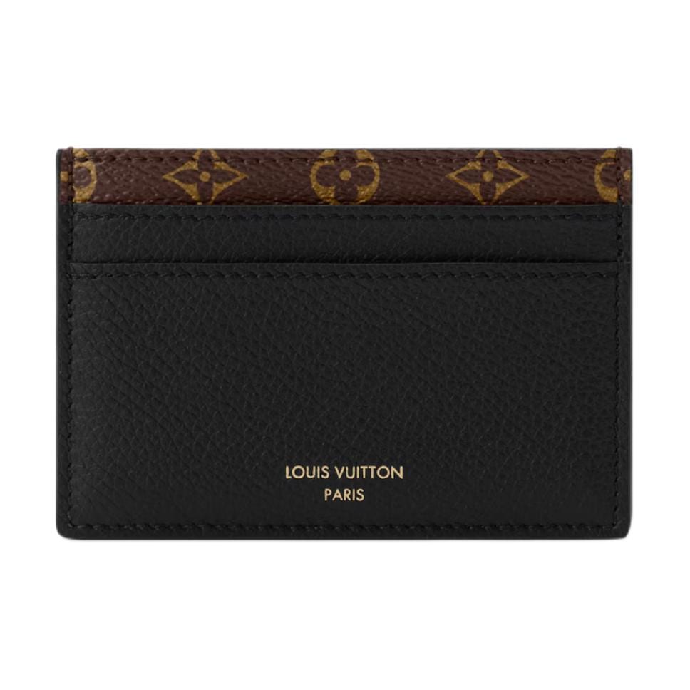 LOUIS VUITTON Low Key Calfskin Card Holder Men's Black M26815