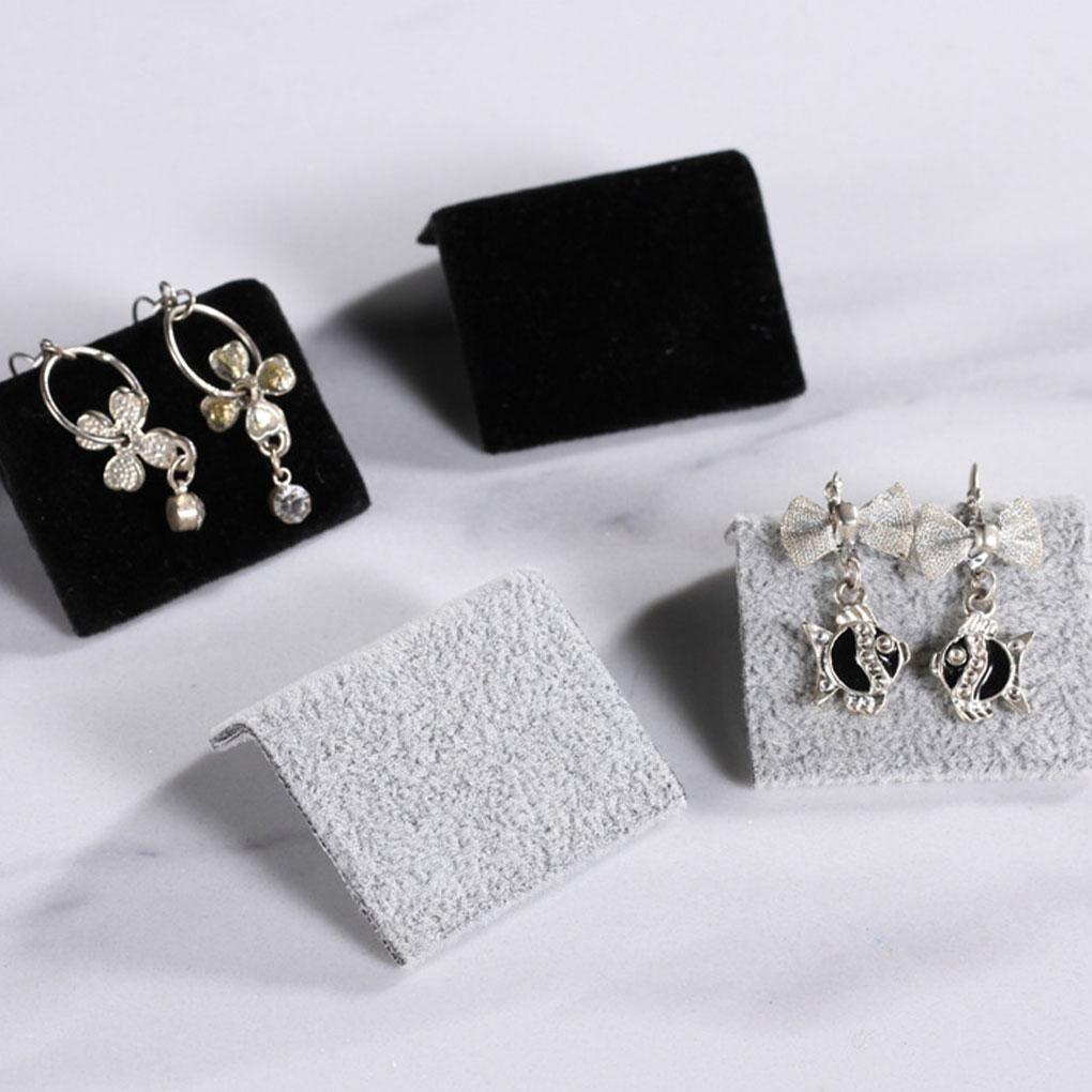Velvet Bridge Display Jewelry Plate Storage Earrings Stud Board Pendant Bracelet Holder Creatively Organizer Props