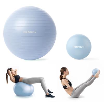 PROIRON Balance and Pilates Set of 2 Ball, 55cm, Ball, 25cm,