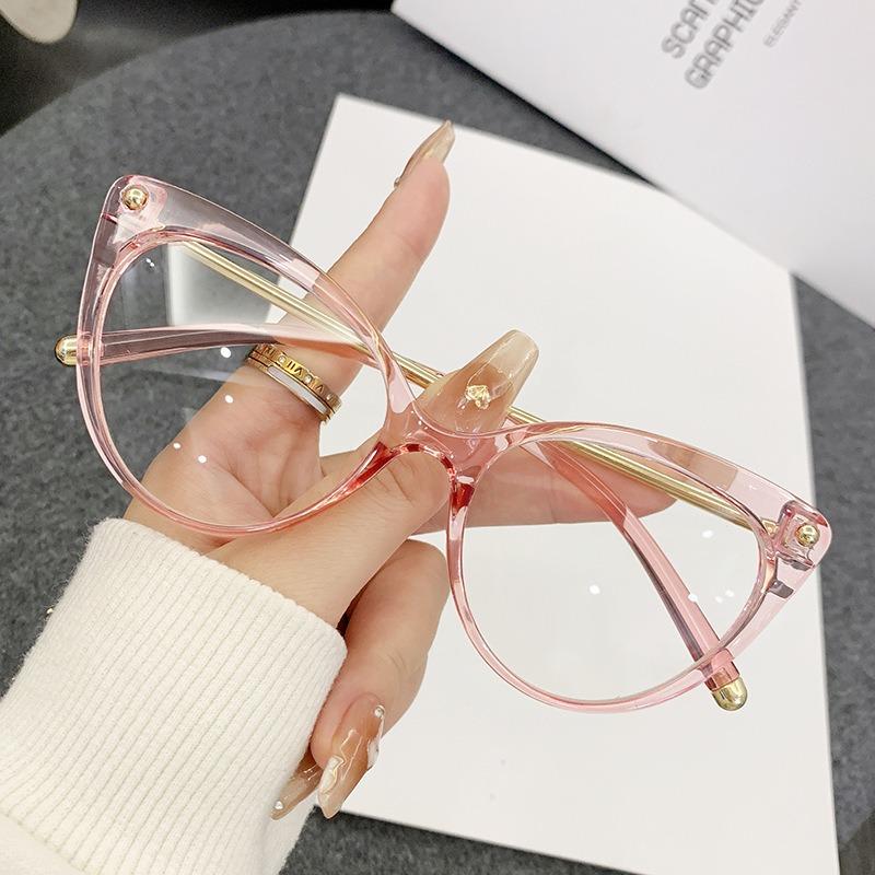 Cat Eye Full-Frame Prescription Glasses for Women with Anti-Blue Light Hand Made Reading Glasses Myopia Eyeglasses