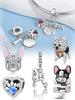 Charms Plata Puppy Bone Dog Paw Heart Copper Plated For Charms Copper Plated Original Bracelet For Jewelry Making