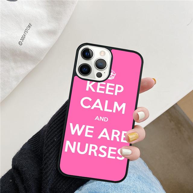 

Medicine Keep Calm I m Nurse Phone Case Cover For iPhone 17 Air 15 16 14 13 12 Pro Max 11 Pro Max Plus Coque Shell iPhone 17pro