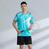 Quick-Dry Badminton Sport Set Men Women Athletic Wear Tennis Volleyball Table Uniform With Number Printing