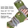 1 Pair Mittens Useful Multi-Functional Durable Women Knitted Handmade Embroidery Gloves for Hiking