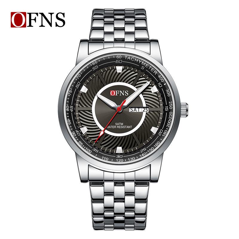 Oufanni Men's Waterproof Quartz Watch - Trendy, Fashionable Business Wristwatch