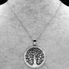 Delicate Hollow Tree of Life Pendant Necklace Stainless Steel Choker Jewelry