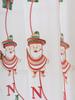 1PC Cartoon Santa Claus Christmas Lace Embroidered Thin Curtain for Bedroom And Living Room Holiday Decorative Window Treatment