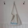 Leopard eco bag white