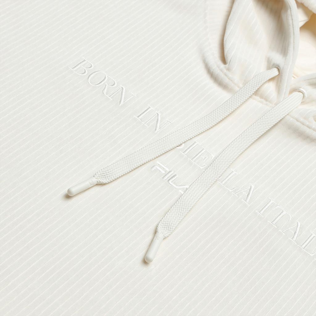 Fila Tennis Fashion Simple Classic Comfortable Versatile Casual Sports Hoodie Women Hoodies White A11W543208FWT