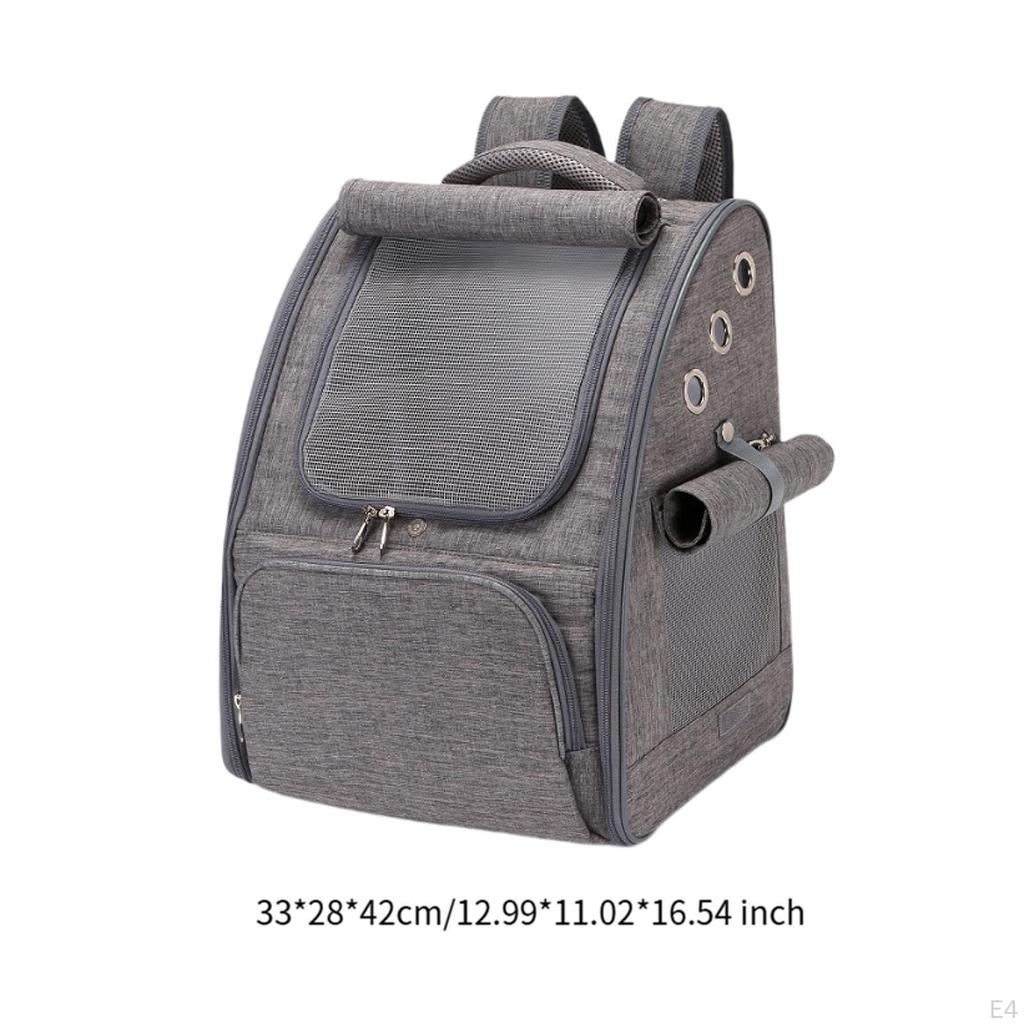 Backpack Pet Carrier Kittens Rucksack Breathable Bag Going Out Cat Knapsack for Hiking