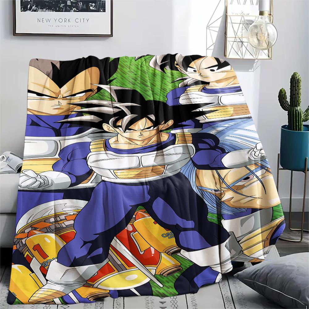 Dragon Ball characters Print Flannel Blanket,High quality Comfortable for All Seasons,Home Decor,Warmth and Comfort,Perfect for Christmas Gifts