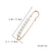 2pcs Matel Crystal Brooches Waistband Fixing Buckle Safety Pin Multifunction Brooch Pins for Women Waist Buckle Wholesale