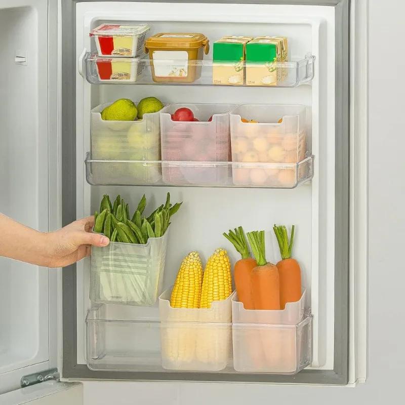 10/1 STÜCKE Kühlschrank Aufbewahrungsboxen Kühlschrank Seitentür Obst Gemüse Frischhaltebox Behälter Zuhause Küche Organizer Zubehör