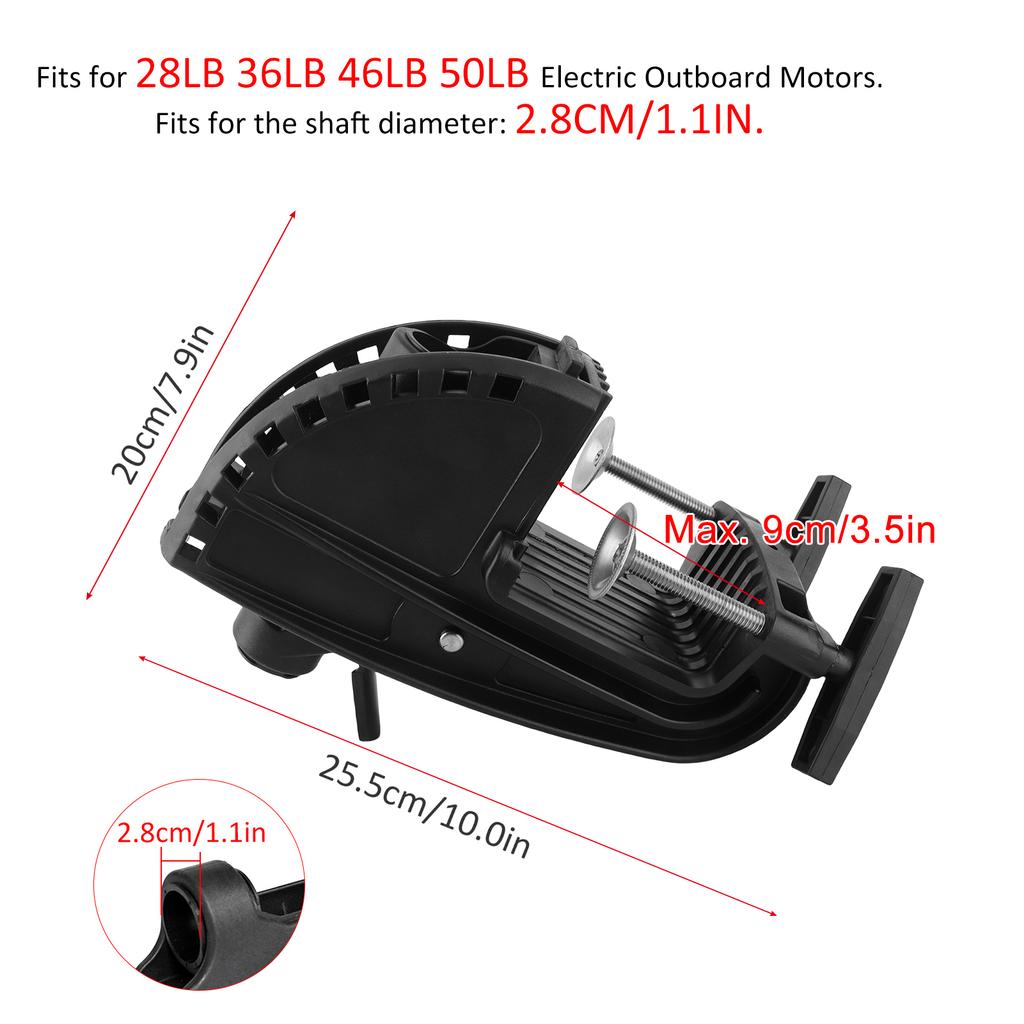 Electric Outboard Motor Bracket Hinge Kit Fits for 1 1 8  (2.8cm)Shaft Diameter 28lb 36lb 46lb 50lb Electric Outboard