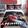 3pcs Duvet Cover Set (1*Duvet Cover + 2*Pillowcase, Without Core), Custom Name Michael Jackson Pattern Bedding Set, Home Bedroom Decor Gift