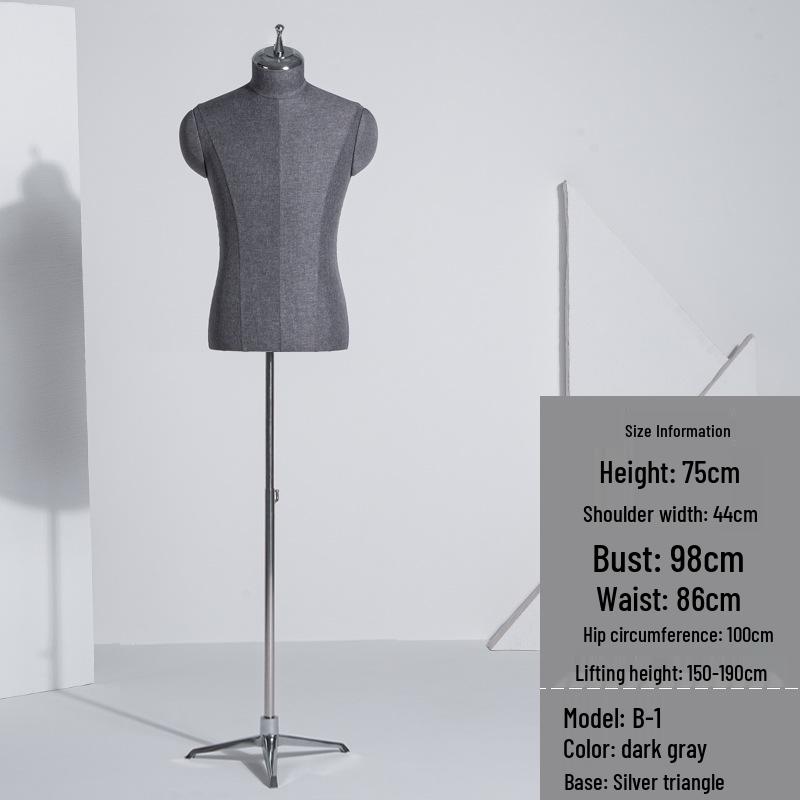 Luxury Men's Suit Mannequin Display Rack for Formal Wear Stores