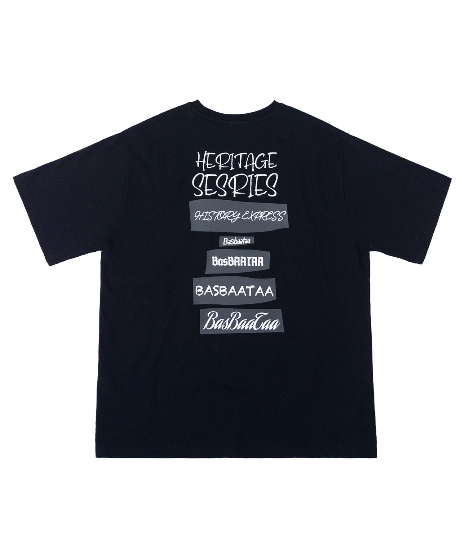 Baseubata Heritage Lettering Tee(Black) Black/L