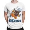 Digimon adventure greymon T-shirt Hommes Femmes Hipster 100% Coton T-shirt Col Rond Manches Courtes T-shirts Vêtements Imprimés