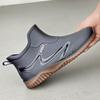 Short Tube Waterproof Rain Shoes Adult Fishing Labor Insurance Rubber Shoes Special Medium Tube Non-slip Rain Boots Water Shoes