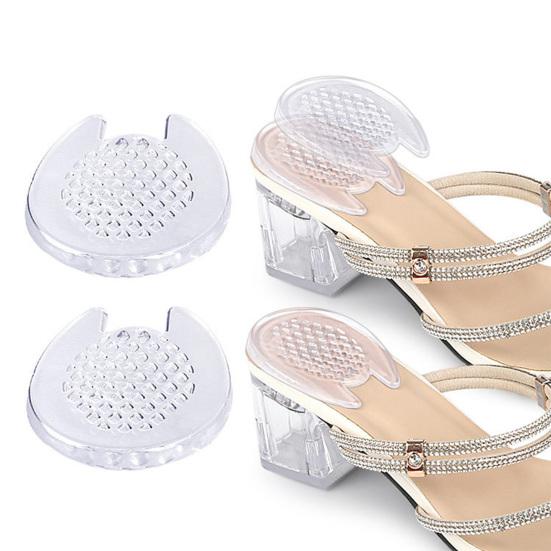Yousheng 1 Pair Gel Heel Pad Foot Pain Relief Washable Reusable Self-adhesive Shock Absorbing High Heel Shoes Non-slip Heel Cushion Padding