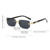 Retro Korean Myopia Sunglasses Seaside Frameless Eyeglasse Anti UV Shades Near Sight Diopters 0 To -4.0