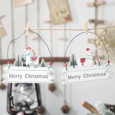 Serie di Natale Ciondolo Lettera Artigianato in Legno Ciondoli Ornamenti Natale Festa in Casa Muro Decorazioni Forniture Accessori
