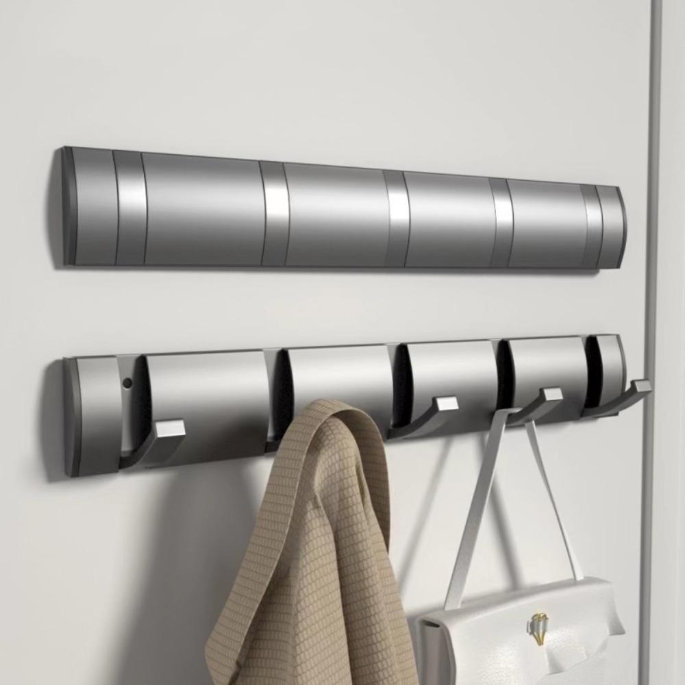 Concealed Folding Door Hook Hanging Coat Bathroom Towel Hanger Wall Coat Clothes Hook Kitchen