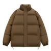 Unisex Oversized Puffer Jacket Winter Warm Cotton Coat Stand Collar Loose Fit Streetwear Outerwear