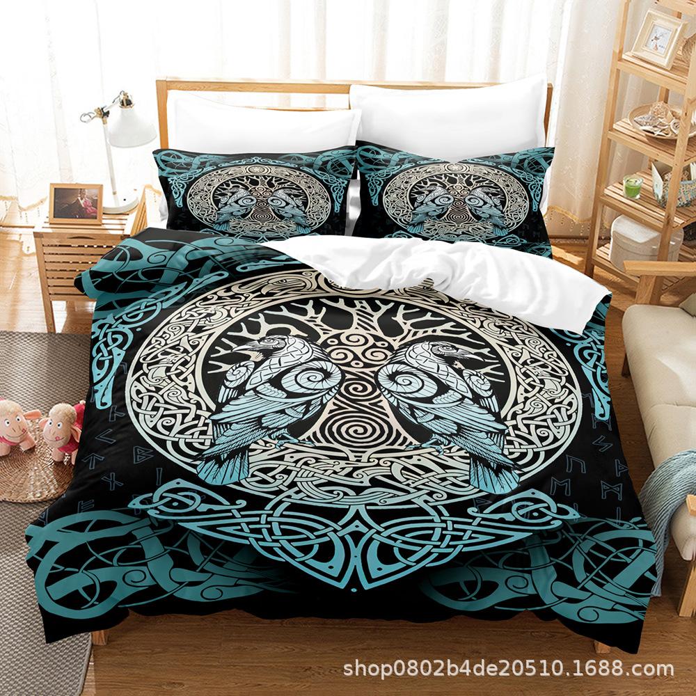 Fashion Technology Printing, 3D Digital Printing, Bedding, Duvet Covers, Pillowcases, Three-piece Sets