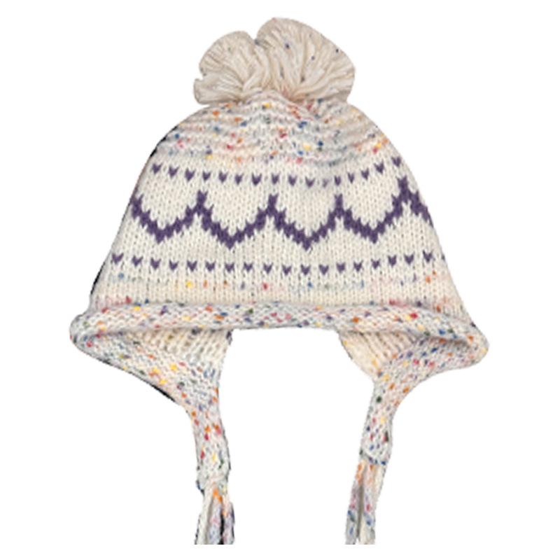 

Autumn and winter trend versatile fringed headgear women s handmade knitted pullover hat warm ear protection белый