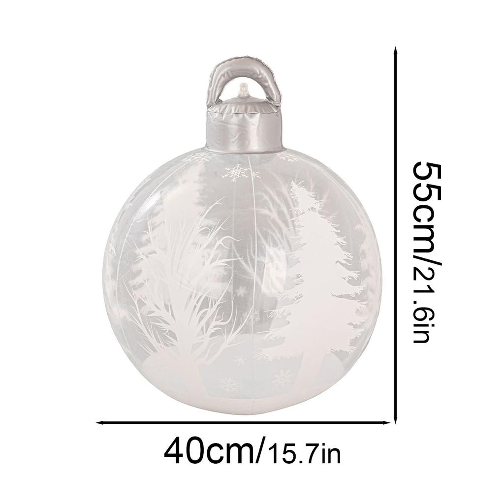 Giant Inflatable Christmas Ball Moose-Patterned Christmas Decoration Xmas Tree Ornament Decorated Ball Festival Party Supplies