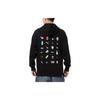 Puma Cartoon Print Thick Hooded Pullover Sweatshirt Men Tops Black 531429-01