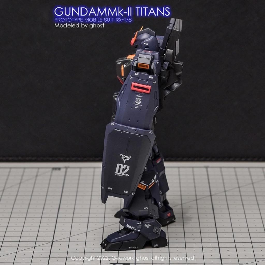 HG RG EG Robot MS Ensha Decals RG Gundam Fluorescent!! 1/144 Detail-Up Water-Transfer (for 1/144 RX-178-2 Mk-II (Titans Specification)) [Used]