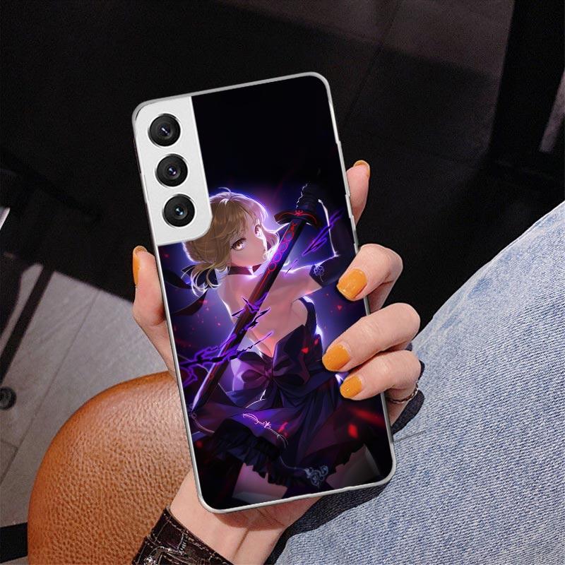 Fate Zero Stay Night Saber Phone Case For Samsung Galaxy S24 S25 Edge S26 Ultra S23 S22 S21 Plus S20 FE + Personalized Print Cov