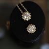 925 Sterling Silber Einfache Diamant Gold Kleine Sonne Anhänger Halskette Frauen Licht Luxus Hochzeit Schmuck Zubehör