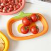 Ceramic Fruit Plate, Dried Fruit Snack Plate, Cute Strawberry Shape Plate, Personalized Underglaze Color Household Snack Plate