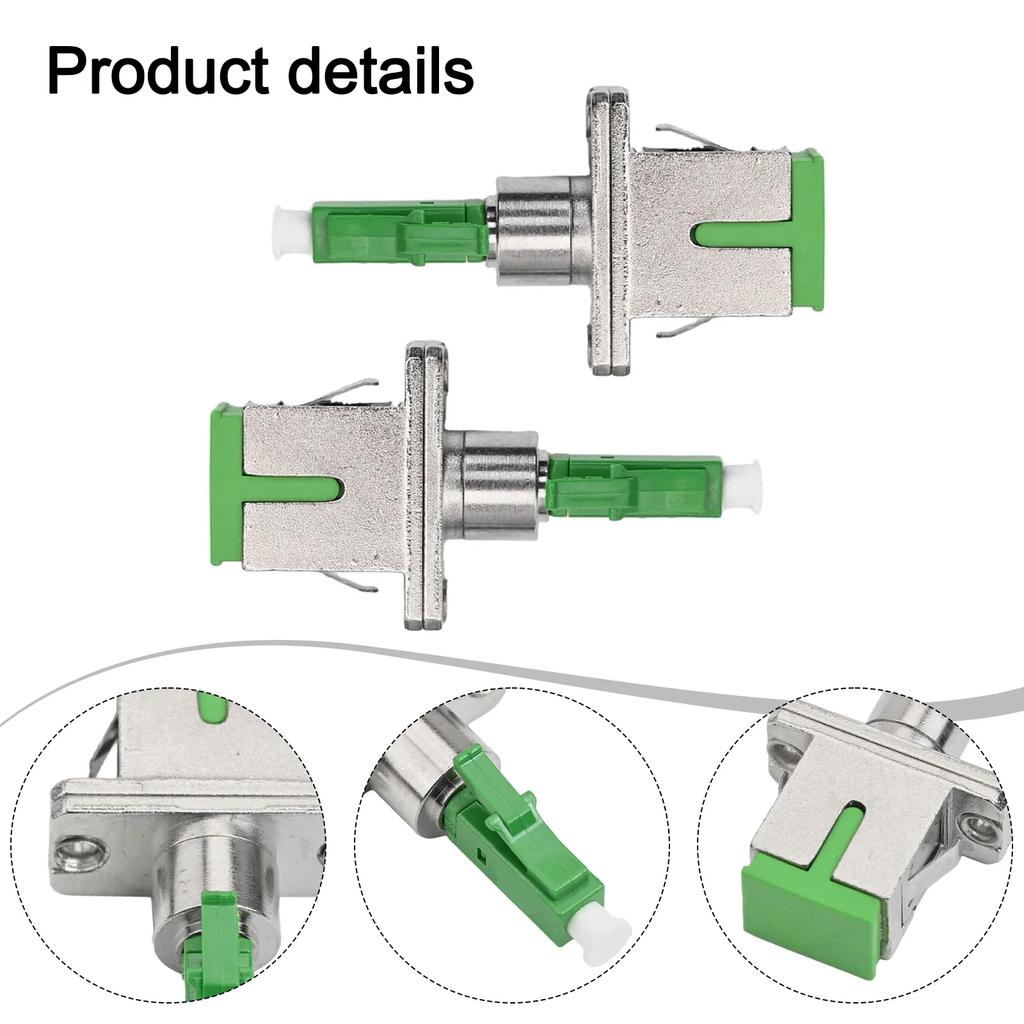 2PCS For SC For APC Female To For LC For APC Male Fibre Optic Adapter For Seamless Connection In Networking And Data Systems