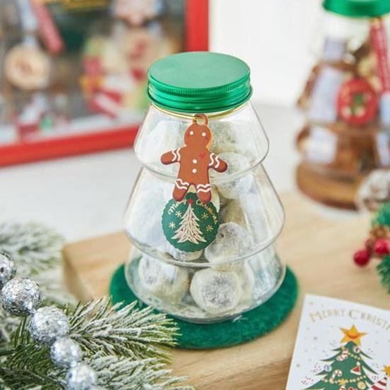 5 Buc Borcan Bomboane Brad de Crăciun cu Capac Plastic Transparent în Formă de Brad Cutii pentru Delicii cu Ciocolată Container Gol pentru Băuturi pentru Mărturii la Petrecerea de Crăciun
