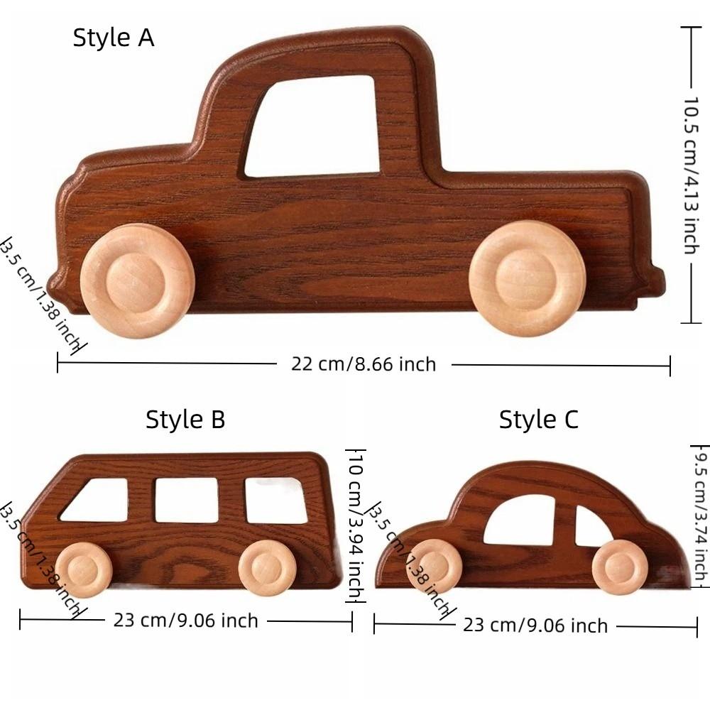 Cute Wall Mounted Car Shaped Hooks Vintage Style Cartoon Coat Hook Wooden Free Punching Wall Decorative Hook Entrance Decor