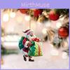 Acrylic Festive Santa Car Accessory Holiday Theme Vehicle Decoration Pendant