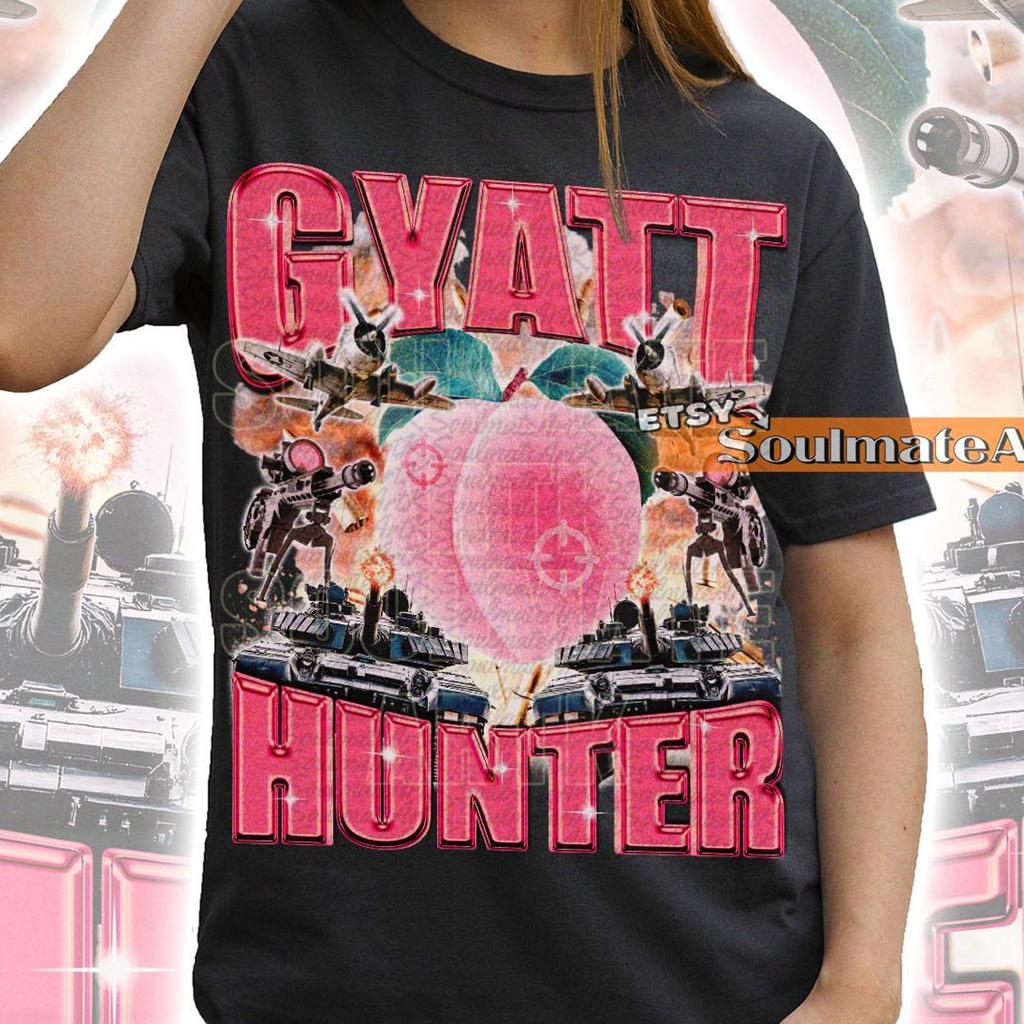 Gyatt Hunter Funny Shirt, Meme Hilarious Bootleg Tshirt, Gen Z Humor T-shirt, Offensive Sarcastic T-shirt, Unisex Edgy Graphic Tee